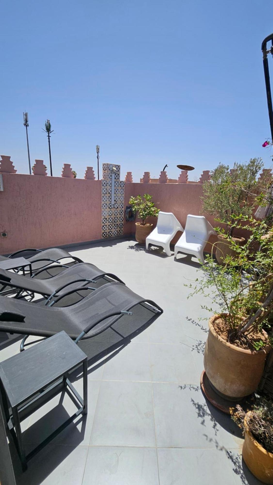 Riad Melilo Avec Piscine Chauffee Marrakesh Exteriör bild