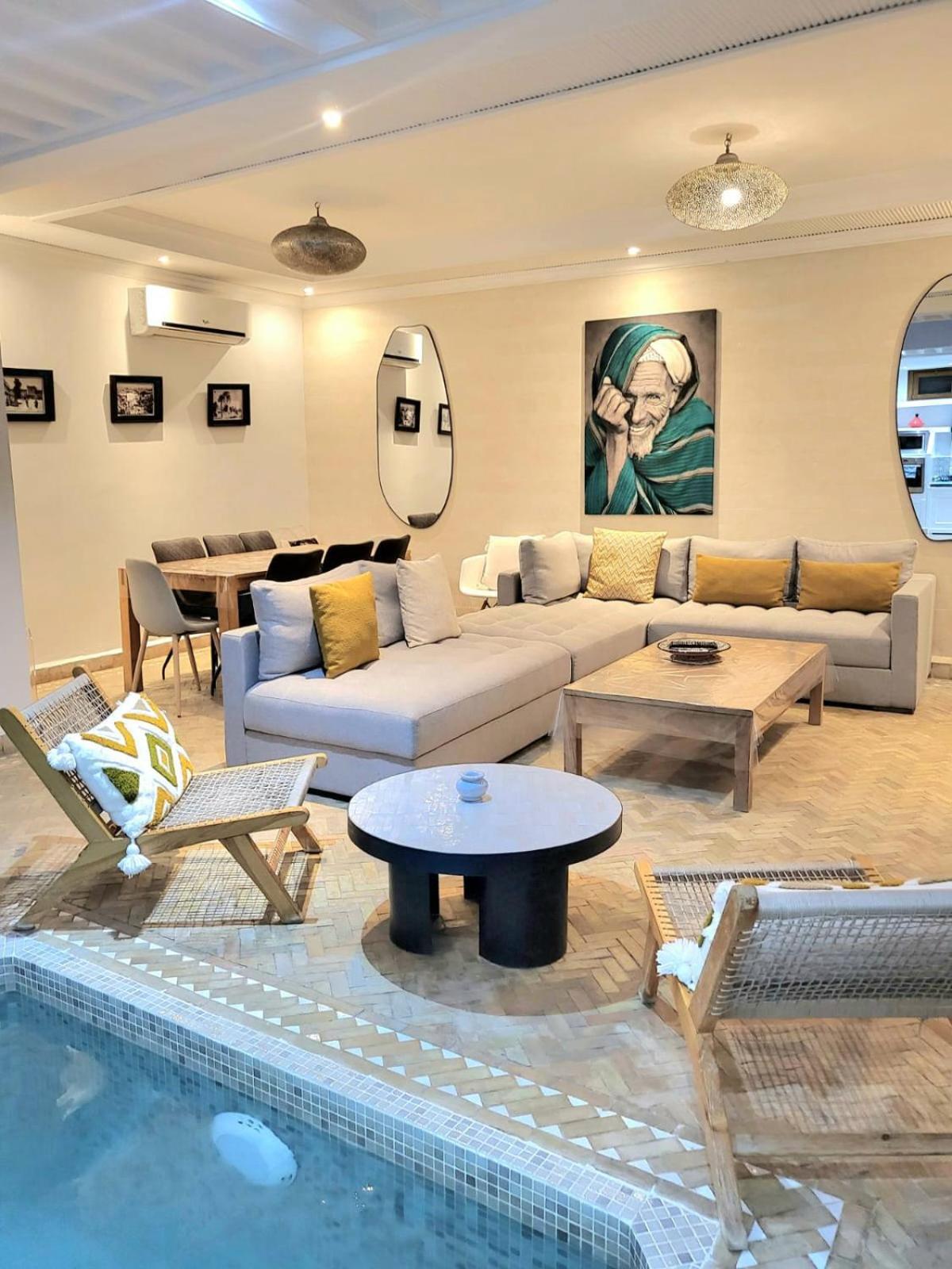 Riad Melilo Avec Piscine Chauffee Marrakesh Exteriör bild